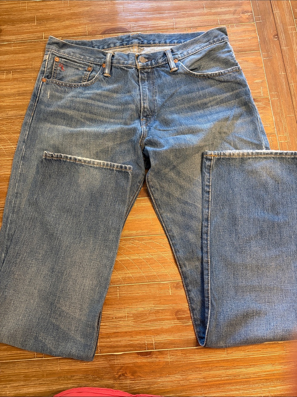 Polo RalphLauren Men's Straight Blue Denim Jeans